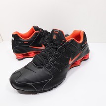 Nike Shox NZ Leather Black Crimson Running Shoes 378341-006 Men’s Size 12 - $134.99