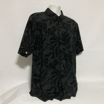 Linksoul Tempus Fugit Shirt Adult Men&#39;s XL Black Golf Button Down Collar - $22.20