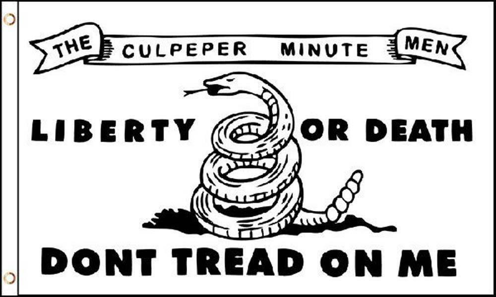 CULPEPER MINUTEMEN WHITE COLOR DONT TREAD ON ME 3 X 5 FLAG FL26 banner p... - $6.60