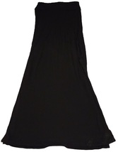 RUE 21 Small Black Maxi Skirt Dress in Stretchy Rayon Spandex with Side ... - £16.74 GBP