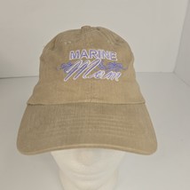 Marine Mom Tan Unstructured Adjustable USA Snapback Hat Cap - $10.23
