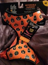 Thrills &amp; Chills Pumpkin Reversible Glow in the Dark Dog Harness Large  NWT - $21.44 CAD