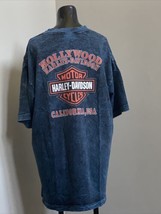 Harley Davidson BlueStone Wash Size LARGE Tee Shirt Hollywood, CA Two Sided - $24.70