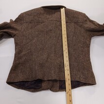 Vintage Bentley Arbuckle Women's 6 Brown 5-Button Lamb Wool Blend Blazer Jacket  image 5