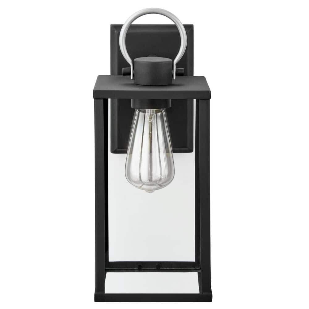 Primary image for Hampton Bay Rimgate 14.5" Modern 1-Light Outdoor Wall Lantern Sconce Clear Glass