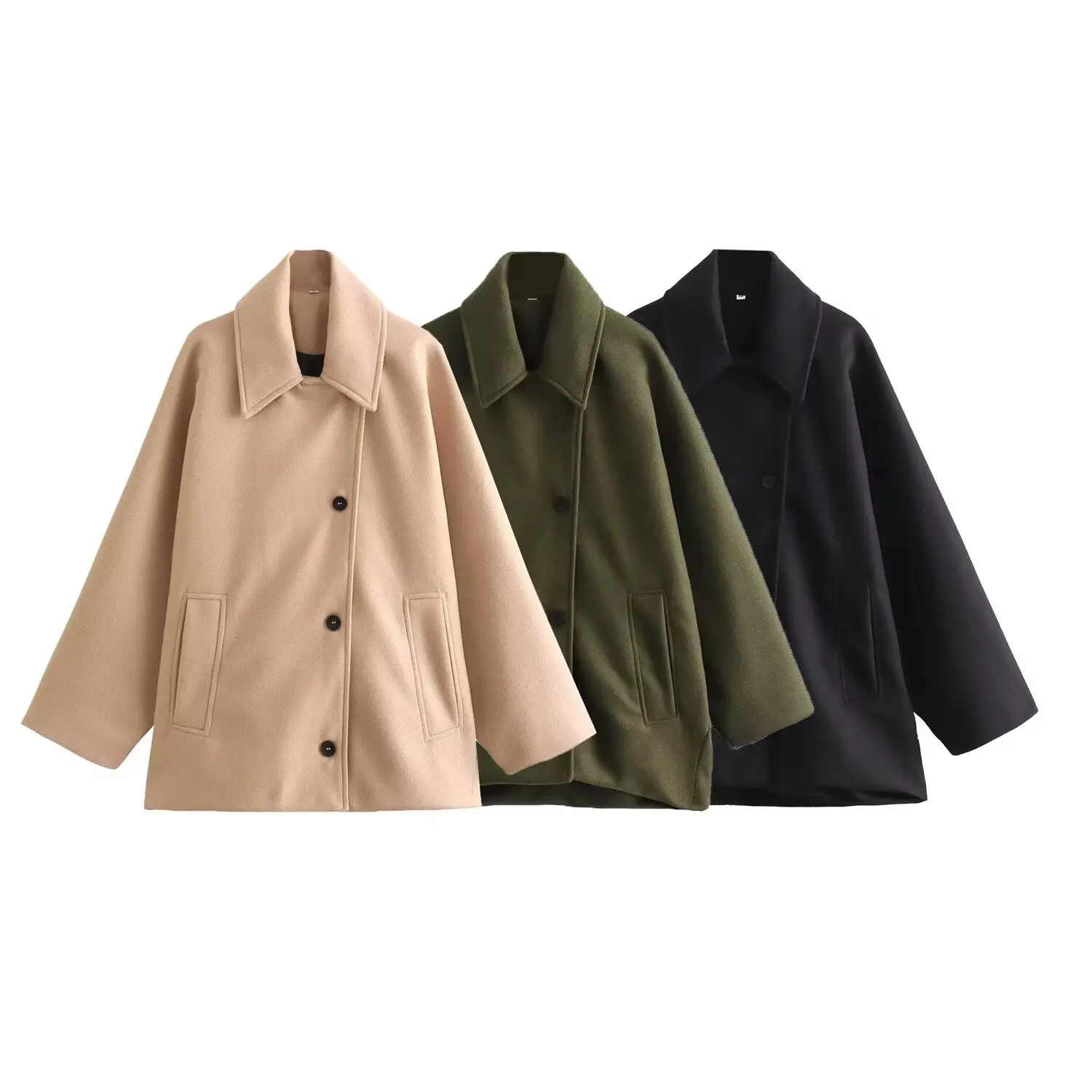 Oversize Long Jacket Women Long Sleeve Women&#39;s Trench Coat Autumn Bomber... - $65.00