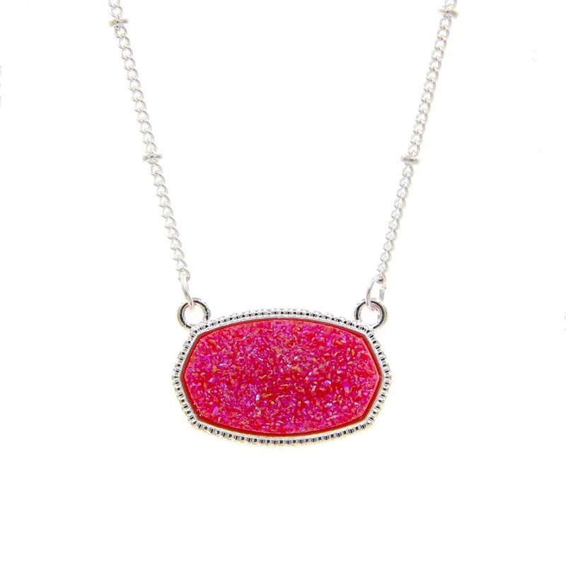 Solid Color Alloy Plating Inlay Artificial Crystal Women's Necklace Item image 6
