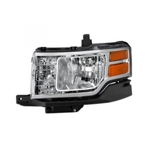 Headlight For 2009-2012 Ford Flex Driver Side Chrome Housing Halogen Clear Lens - £233.96 GBP