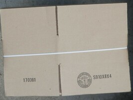 100  10x8x4 Cardboard Paper Boxes - Brown  (63 cents each) - $62.37
