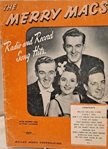 Antique &quot;The Merry Macs Radio And Record Song Hits&quot; - 1943M - £22.42 GBP