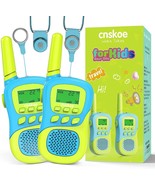 Kids Blue Green Walkie Talkies 22-Channel 2 Way Radio 3+ Mile Range Flas... - $29.37 CAD