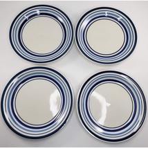 Mainstays Home Multi Band Blue Salad Plates Set of 4 7&quot; - $29.99