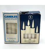 Vintage Angel Chime Candles Lot 28 Shearer United Kingdom 4" White Chris... - $17.41