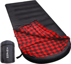 Hizynice 0 Degree Sleeping Bag 100% Cotton Flannel Xxl For Adults Big And Tall - £72.70 GBP