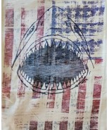 BEACHCOMBERS ~ Youth Size Medium (M) ~ Patriotic Shark ~ 100% Cotton T-S... - $28.06 CAD