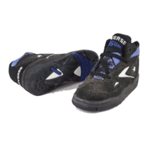 NOS Vintage 90s Converse Power Game II Mid Basketball Shoes Black Child 13.5C - £26.94 GBP