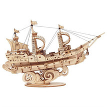 Robotime Classic 3D Wooden Puzzle Kit - Sailing Ship - £21.57 GBP