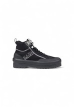 Superga Women Boots - 9 US EU 40 Black Fabric Platform Ankle Fashion Shoes New - $3,188.17 MXN