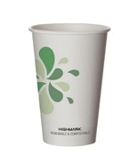 Highmark® Renewable Hot Drink Cups, 16 Oz, White/Green/Black, Pack Of 50 - $29.77 CAD