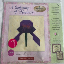 Hancock Fabrics A Gathering of Flowers Block 4 Iris Quilt Kit - £6.95 GBP