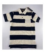 Tailor Vintage Polo Shirt Kids Size 12 Blue Cream Short Sleeve Dressy Co... - €11,62 EUR