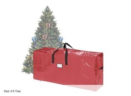 Elf Stor Premium Red Rolling Christmas Tree Storage Duffle Bag for 9 Ft ... - £39.08 GBP