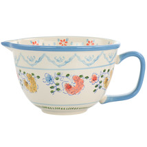 Gibson Elite Anaya Hand Painted 2 Quart Floral Stoneware Batter Bowl wit... - £13.81 GBP