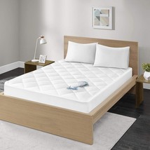 Madison Park Quiet Nights Mattress-Cover-Protector | 300 Thread Count, White - £35.16 GBP