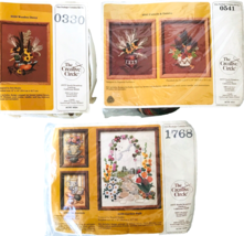 3 Embroidery Kits by Creative Circle Autumn Colors Floral Still Life Duc... - £15.58 GBP