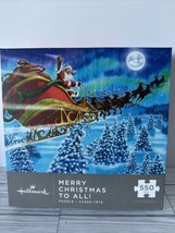 NEW Hallmark Merry Christmas To All 550 Piece Puzzle Santa Sleigh Reinde... - £7.45 GBP