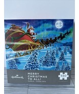 NEW Hallmark Merry Christmas To All 550 Piece Puzzle Santa Sleigh Reinde... - £7.44 GBP