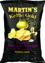 Martin&#39;s Kettle Gold Sea Salt &amp; Balsamic Vinegar Potato Chips, 4-Pack 8 ... - $34.60