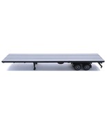 48ft Flatbed Trailer Gray Top 1/87 (HO) Plastic Model by Promotex - $1,246.64 MXN
