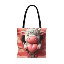 Tote Bag, Highland Cow, Personalised/Non-Personalised Tote bag, awd-952, 3 Sizes - $28.00+