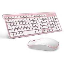 Wireless Keyboard Mouse Combo, 2.4G Usb Compact And Slim Wireless Keyboard And M - £52.07 GBP