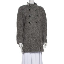 DKNY Donna Karan Vintage Double Breasted Boucle wool Peacoat Black/Gray ... - $65.09