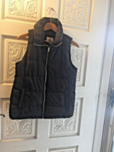 Old Navy Black Water-Resistant Quilted Puffer Vest Women’s Size M - £11.92 GBP