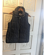 Old Navy Black Water-Resistant Quilted Puffer Vest Women’s Size M - £11.73 GBP