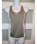 Adidas Clima 365 Racer Back Gray/White/Pink Racer Back  Size M Women&#39;s - $13.35