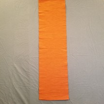 Ikea Table Runner Marit Orange 13.5&quot; x 49” Ribbed 100% Cotton Autumn Halloween - £9.71 GBP