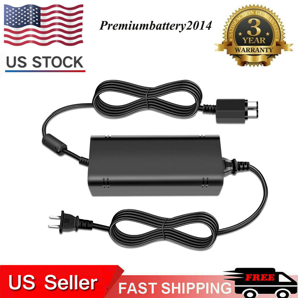 Ac Adapter For Xbox 360 Slim Console Power Supply With Cord Low Noise Version Ms