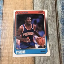 1988 Fleer Joe Dumars Card #40 Detroit Pistons - £1.58 GBP