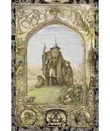 Seigneur des Anneaux Affiche Illustrée Gandalf Frodon Bilbo Gollum Mint ... - $167.44 MXN