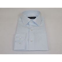 Men's Shirt ENZO PARK Turkey Soft Cotton Wrinkle Resistant Enzo6 Blue Stripe image 4