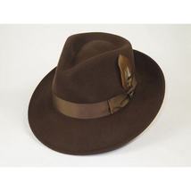 Bruno Capelo Hat Australian Wool Fedora Teardrop Crushable Bel Air BL594 Brown image 3