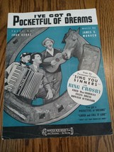 Ive Got A Pocket Full Of Dreams Sheet Music - £14.93 GBP