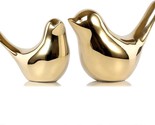 Tiny Bird Statues In Gold, Ideal For Modern Home Décor, Are, And Cabinets. - $41.95