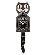 Limited Dolphins Black Tail Kit-Cat Klock Swarovski Crystals Jeweled Clock - $2,934.14 MXN