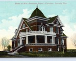 Fairview Home Of William Jennings Bryan Lincoln NE Nebraska UNP DB Postc... - £3.97 GBP