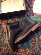 Cole Haan Men&#39;s Dark Brown Leather Chelsea Boots -11.5M -New in Box - $220.00